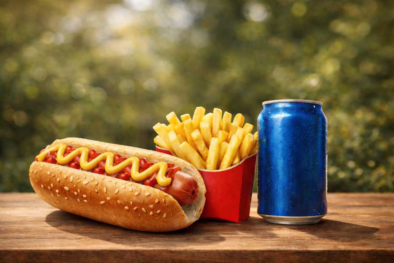 CLASSIC HOT DOG COMBO + French Fries and a FREE 0.33 Drink