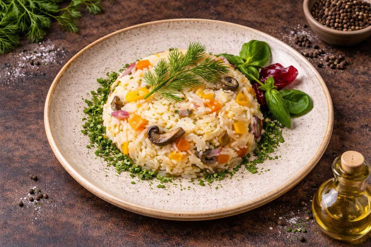 Rice with vegetables
