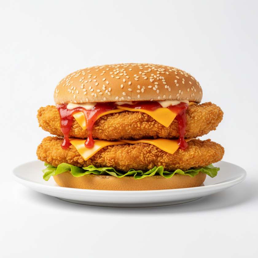 Mega Fillet-O-Flame Chicken Burger