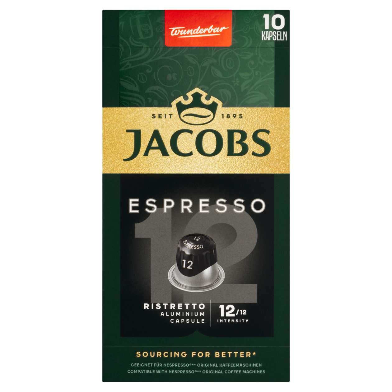 Jacobs Espresso Ristretto Aluminium Capsule 52g
