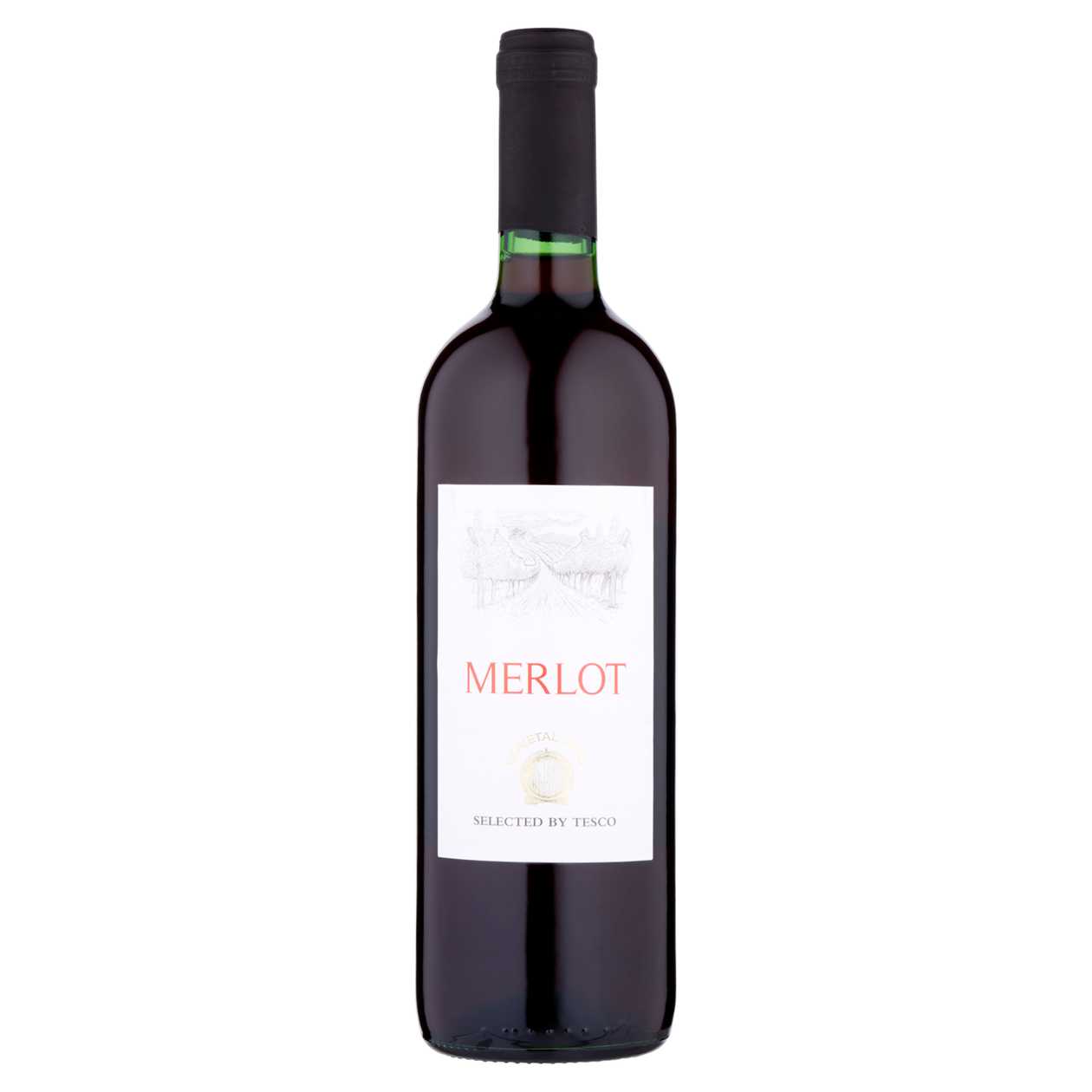 Tesco Merlot červené víno suché 750ml