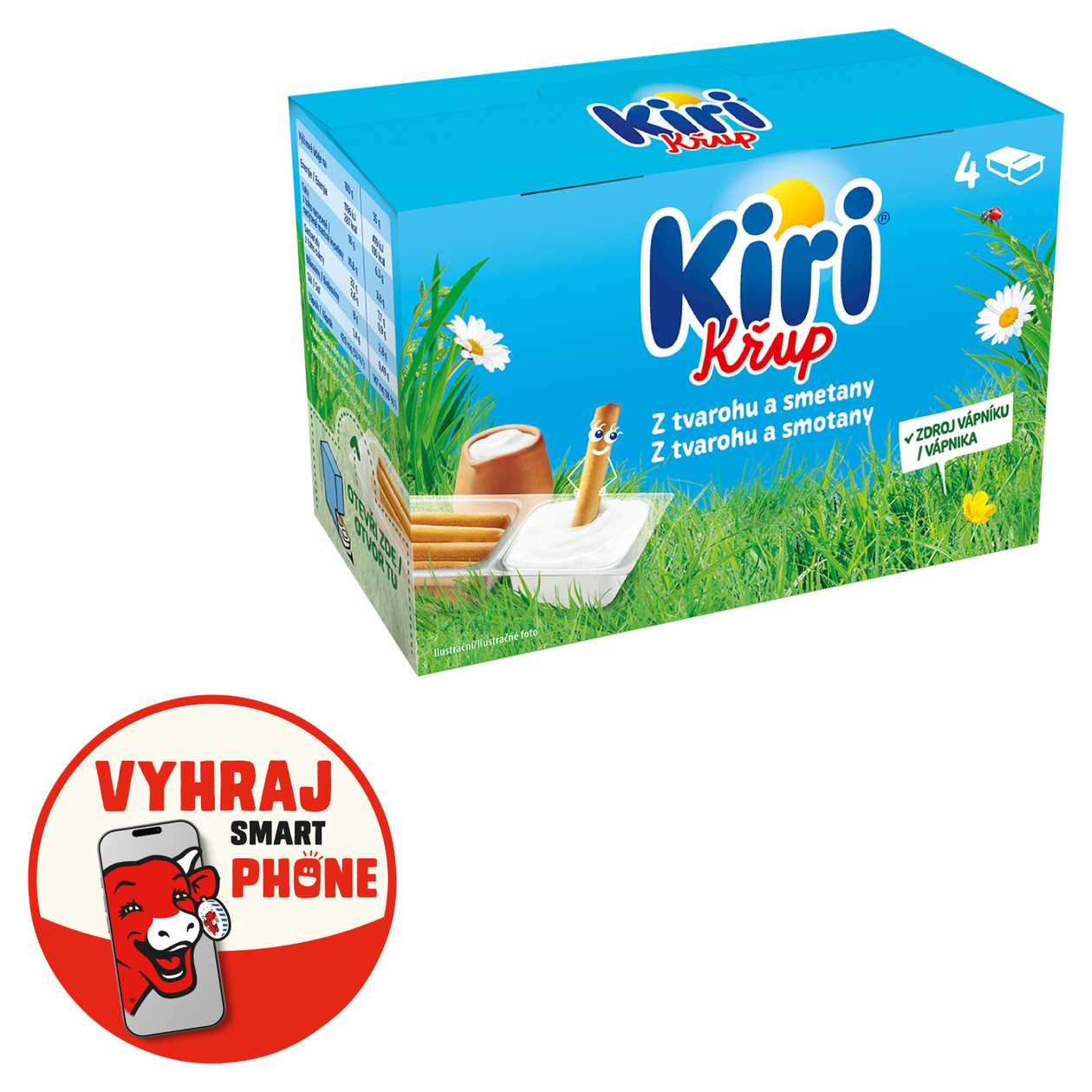 KIRI KRUP TAVENY SYR A TYCINKY 4 x 35 g