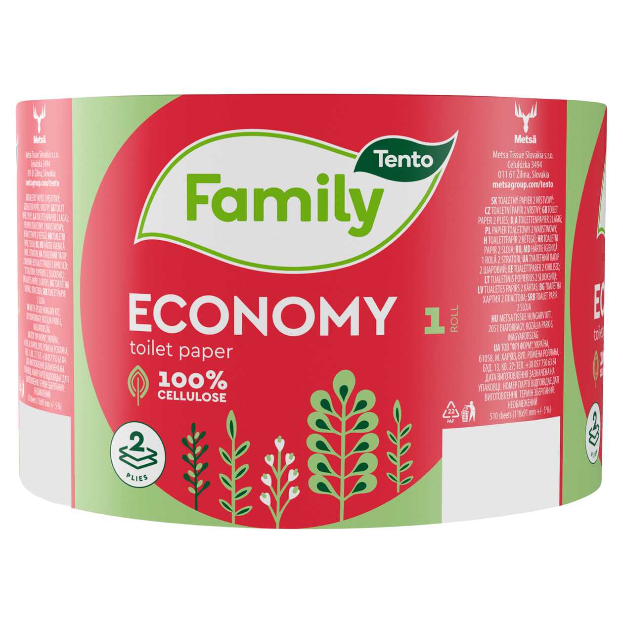TENTO FAMILY TP ECONOMY 2 VRSTVY 1 ROLE 60 m