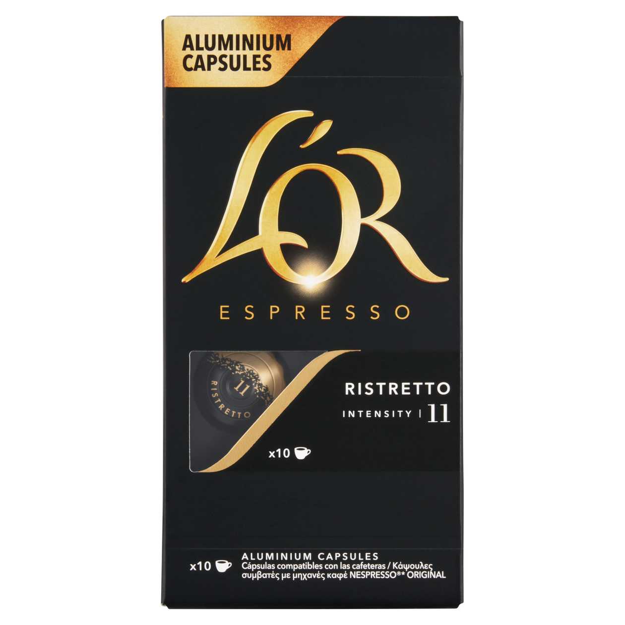 L'OR Espresso Ristretto Roasted Ground Coffee in Capsules 10 pcs 52g