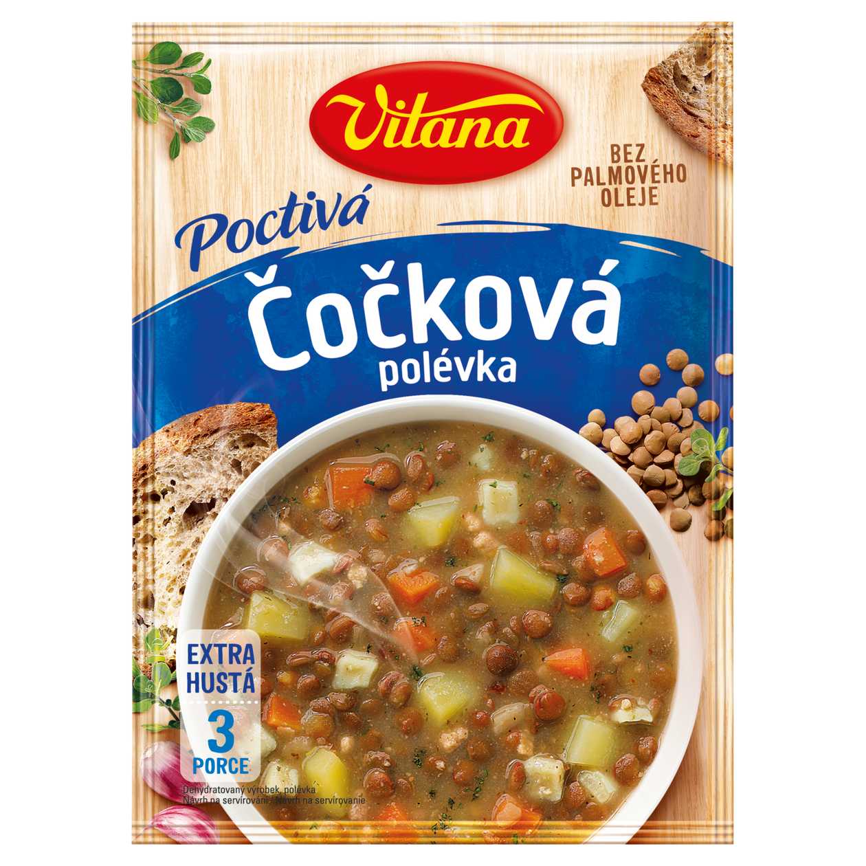 Vitana Poctivá čočková polévka 122g