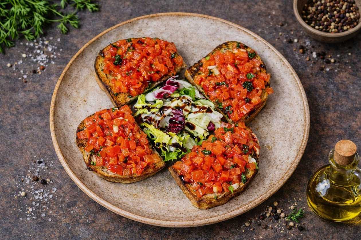 Bruschetta with tomatoes