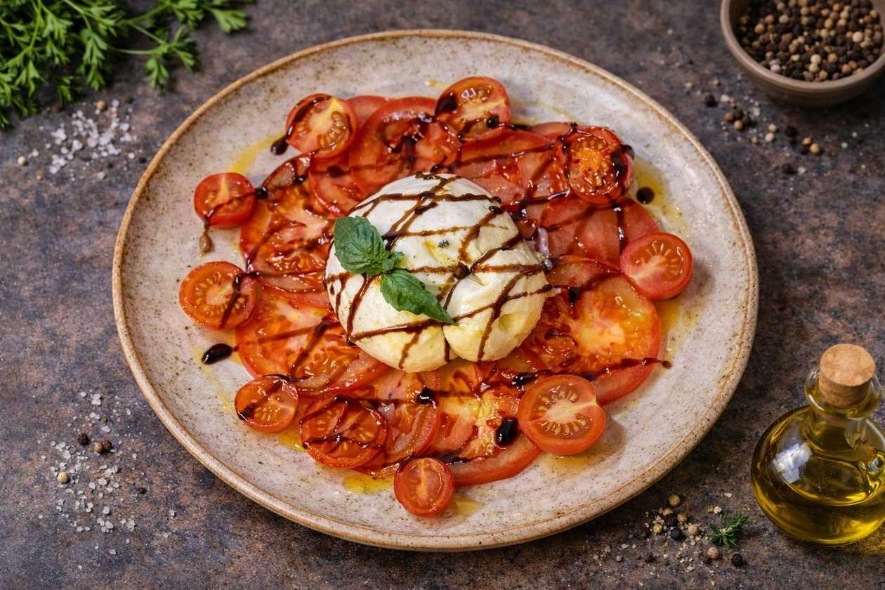 Burrata with Tomatoes