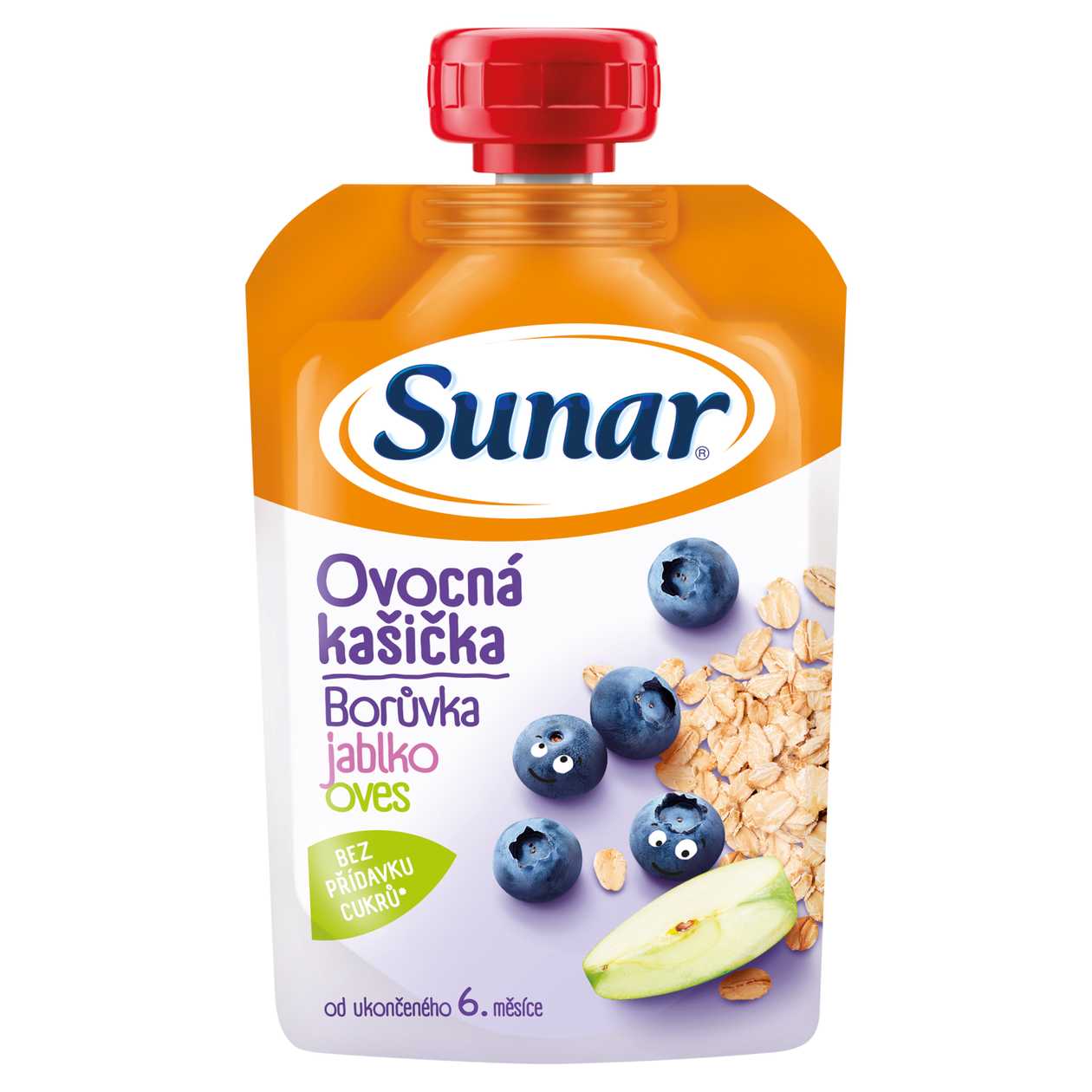 Sunar Fruit Porridge Blueberry, Apple, Oatmeal 120g