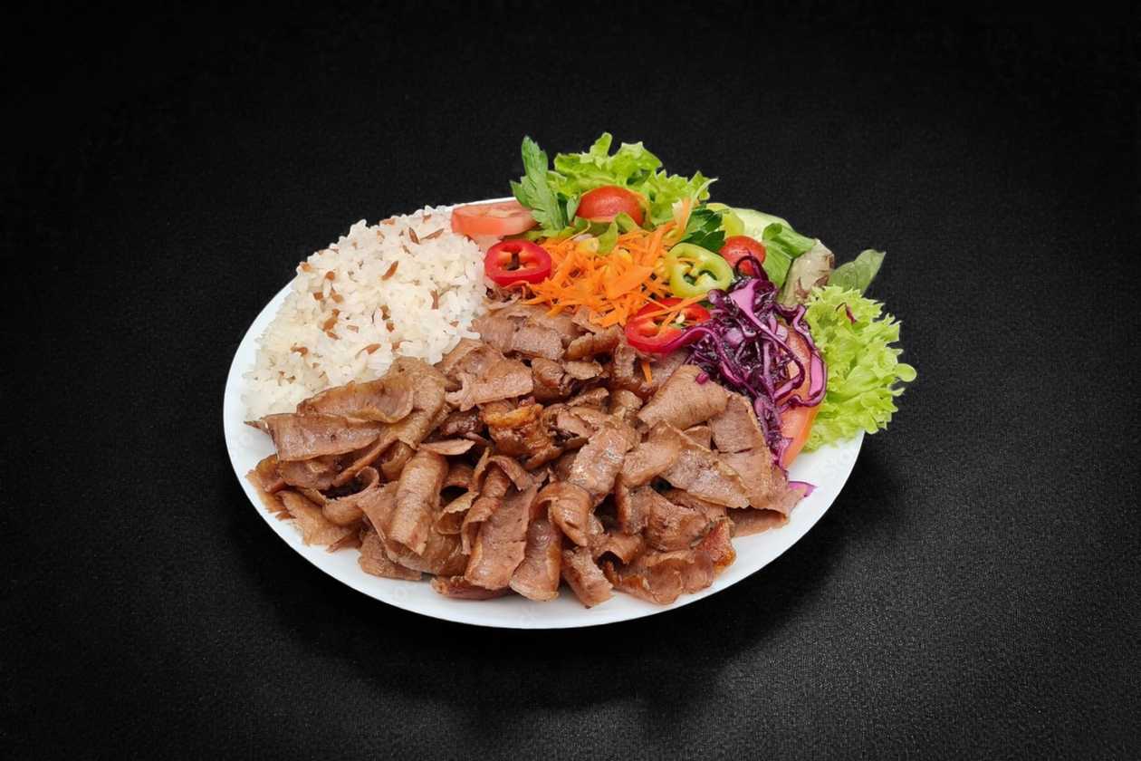 Malý kebab talíř s rýží