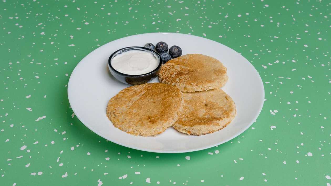 Овсяные банановые блинчики