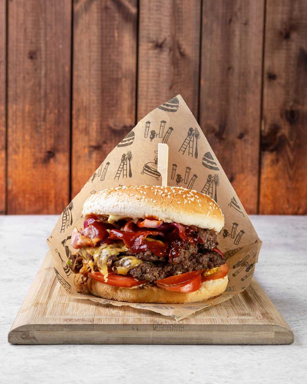 Double "S.O.S." smash burger