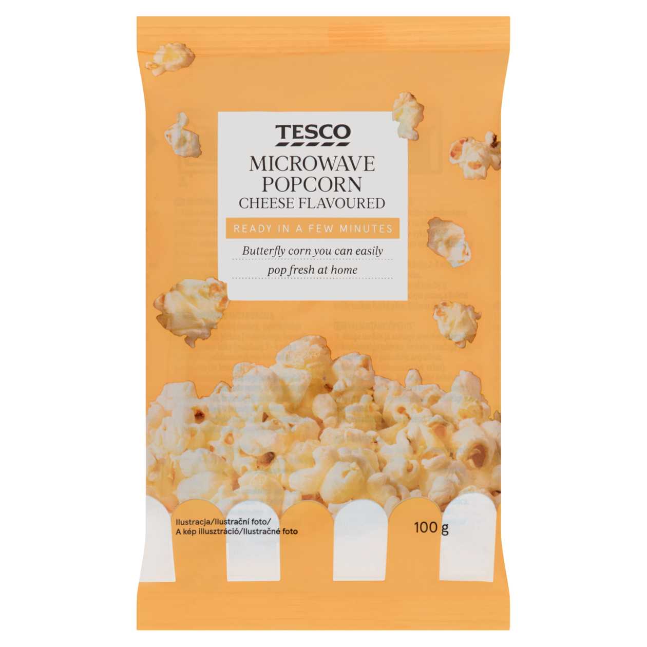 Tesco Microwave Popcorn Cheese Flavoured 100g