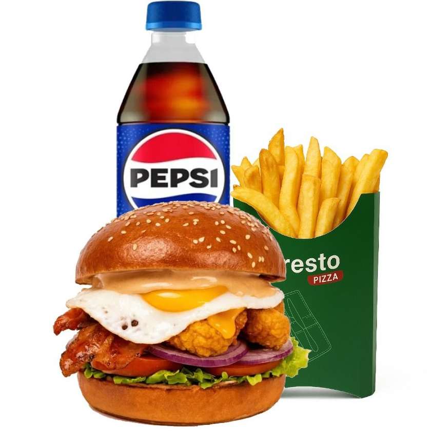 Meniu Presto burger pui mare