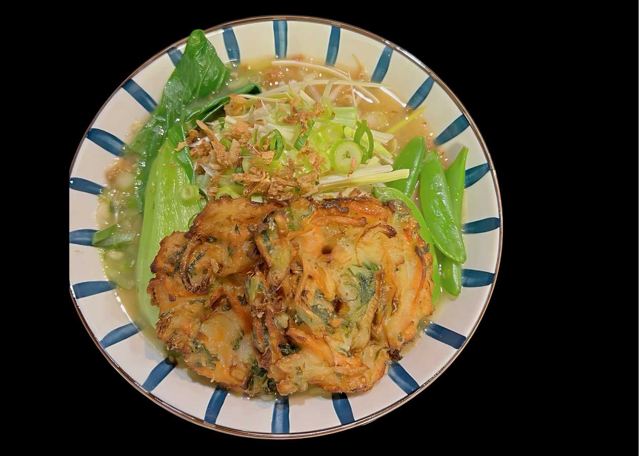 E2. Vegetarian Miso Ramen Tempura