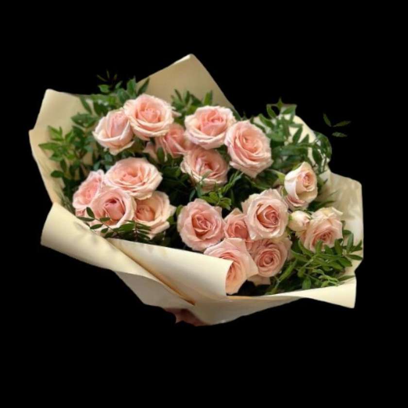 Pale Pink Mini Roses Bouquet