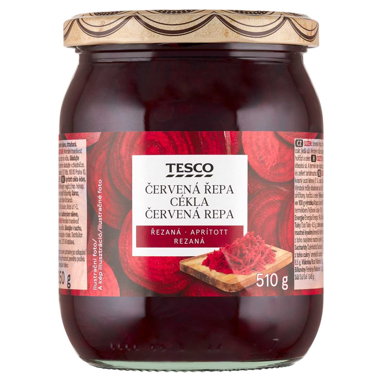 Tesco Červená řepa řezaná 510g