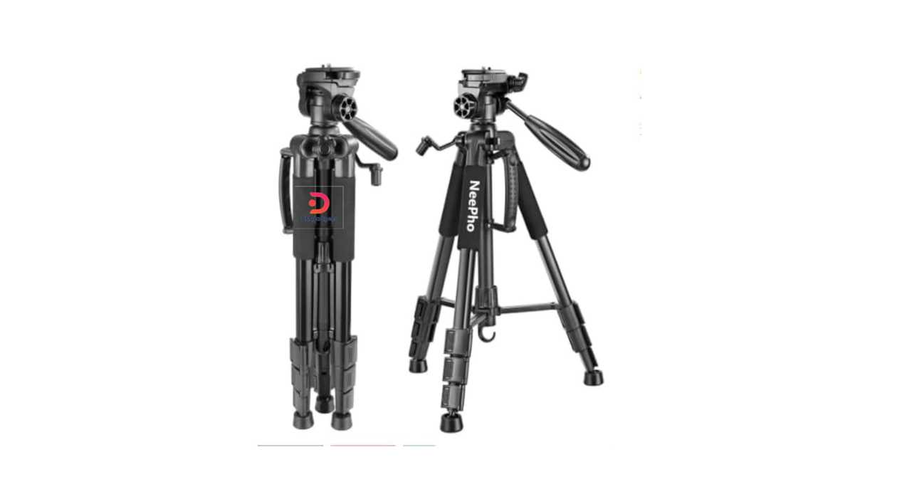 #615C1#Neepho®NP-3170S Professional Camera Tripod with Remote Controller 360 Degree Rotation – Black
