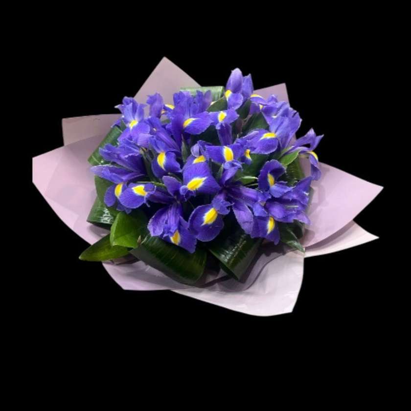 Purple Irises Bouquet
