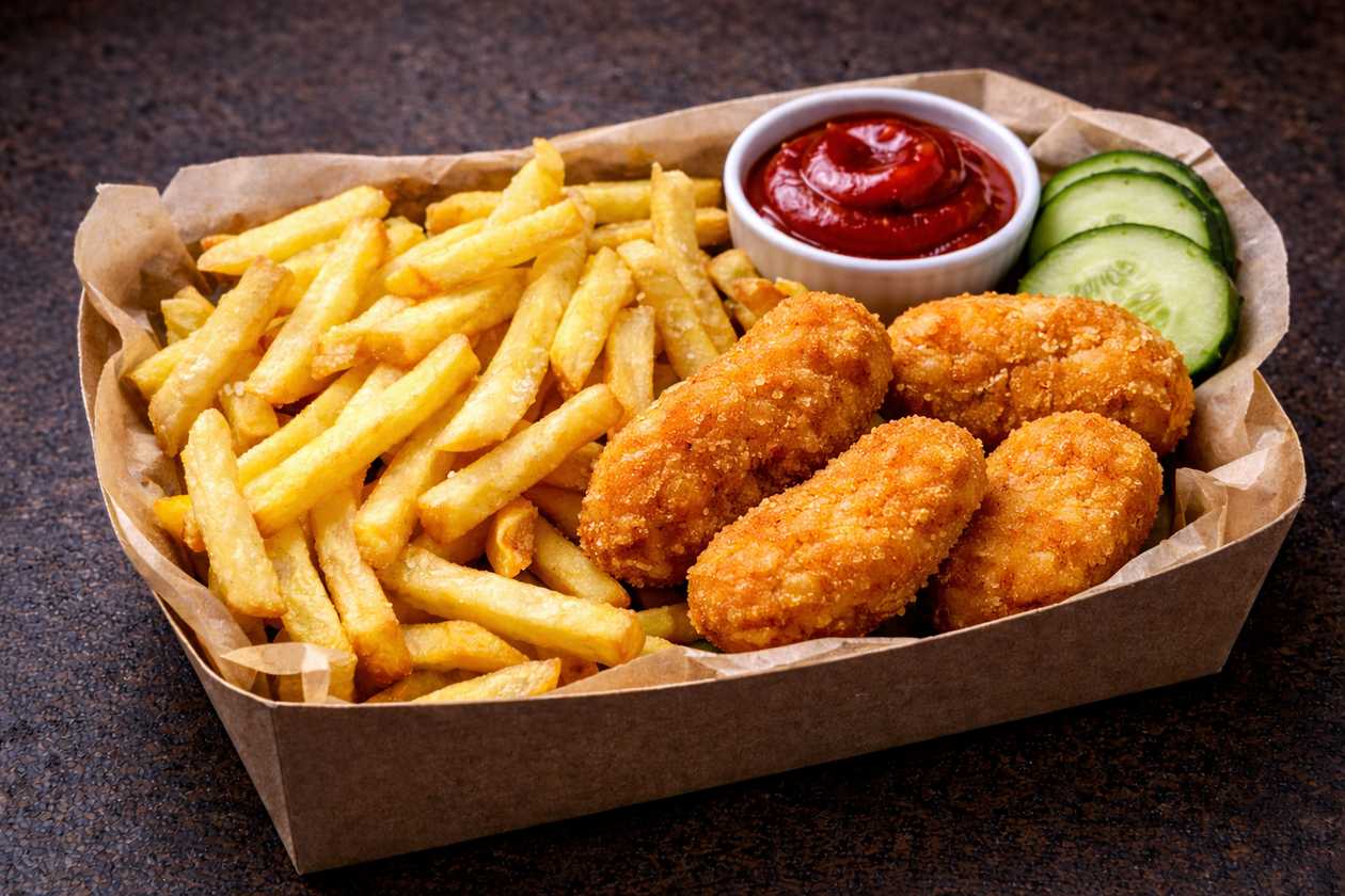 Friikartulid kananagitsatega