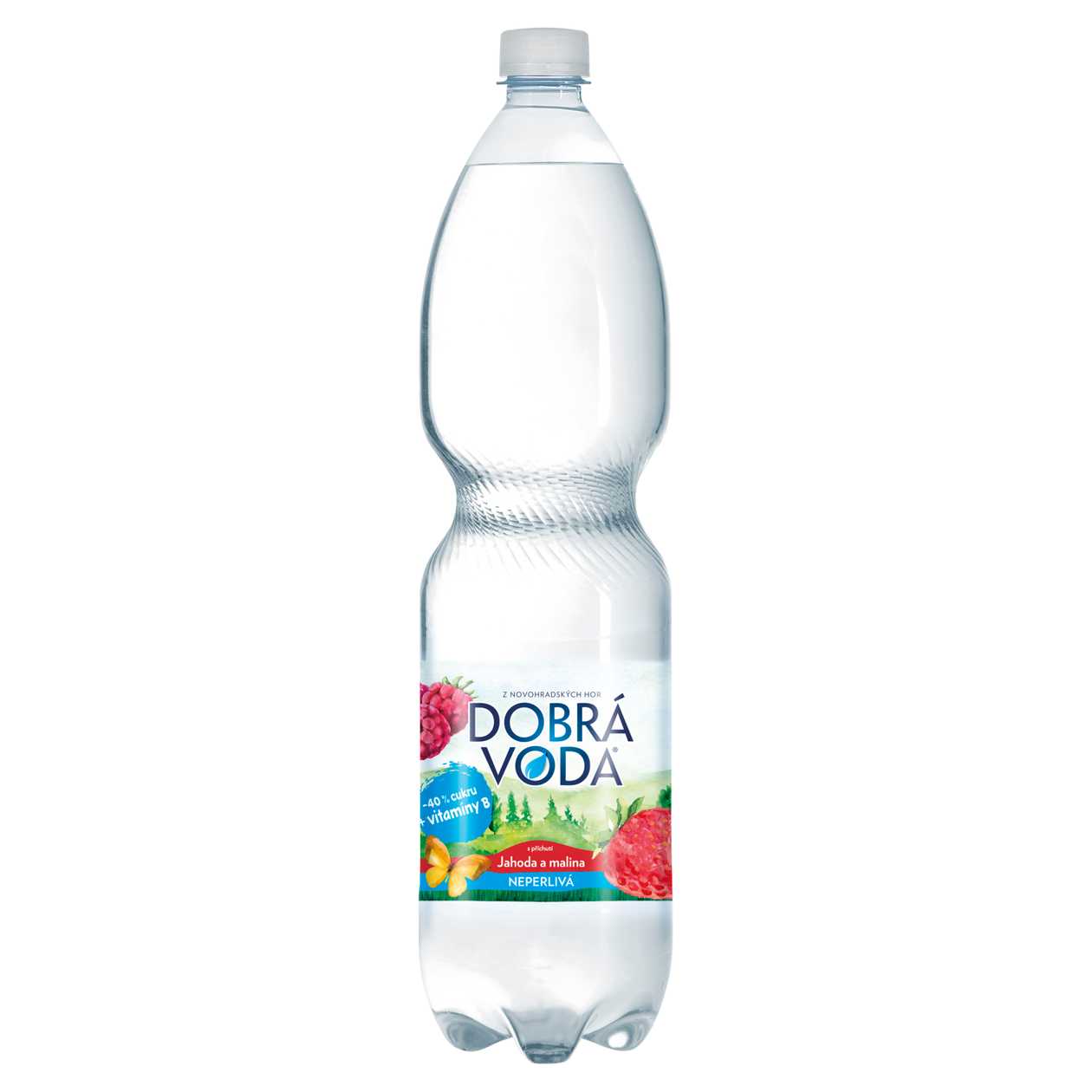 Dobrá voda Still with Strawberry and Raspberry Flavor 1.5L