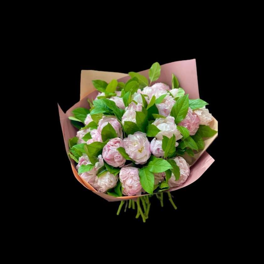 25 Pale Pink Peonies Bouquet