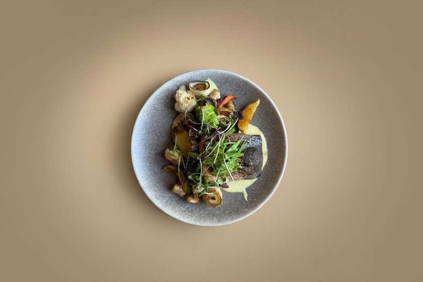 Grilled "Pähkla" trout fillet