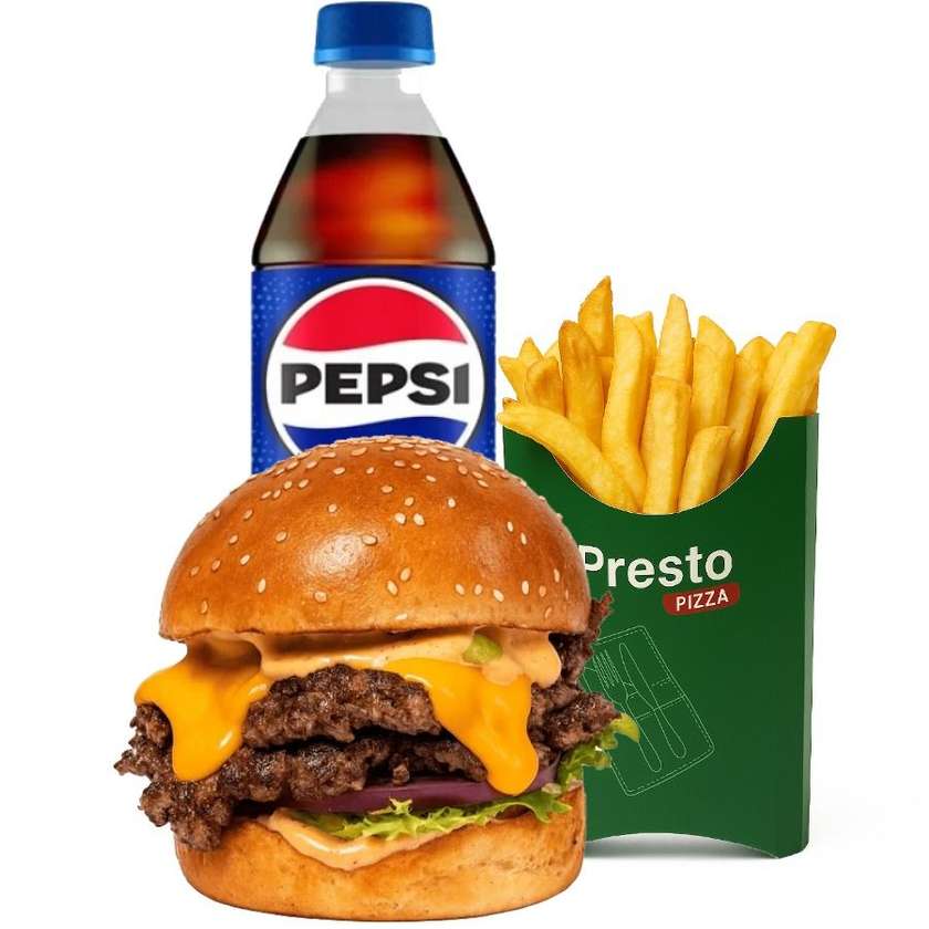 Meniu Cheeseburger vita mare