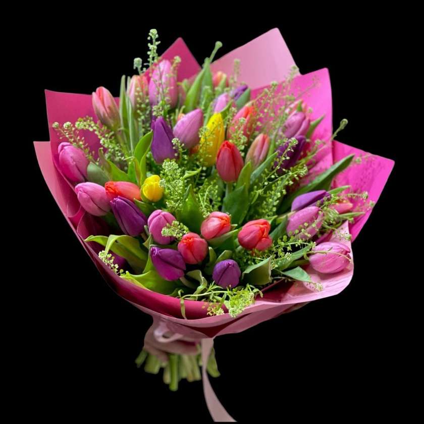 35 Mixed Tulips