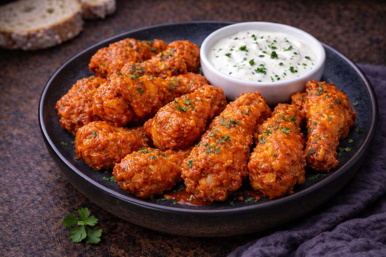 Krõbekana (8tk) ürdikastme ning tšillikastmega