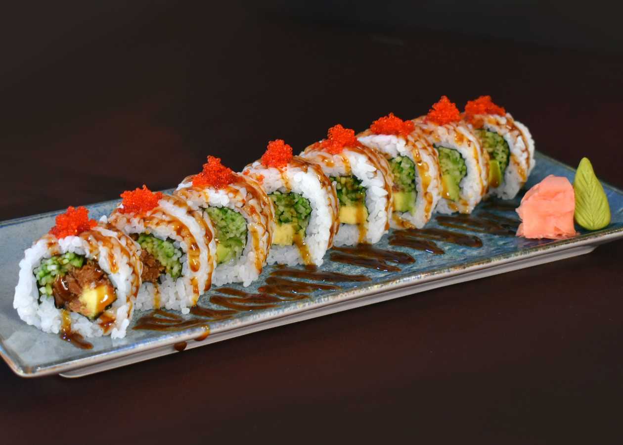 Salmon Teriyaki California roll