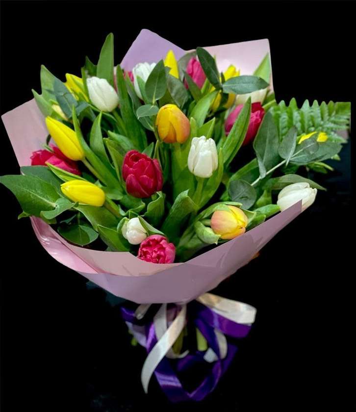 25 Mixed Tulips