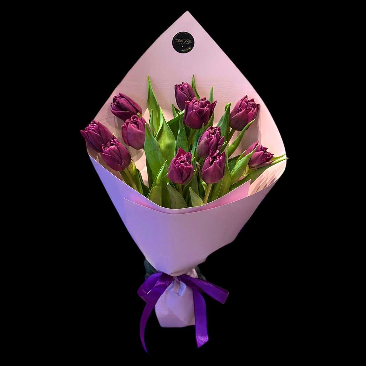 11 Purple Tulips