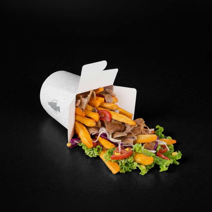 Kebab box s hranolky malý