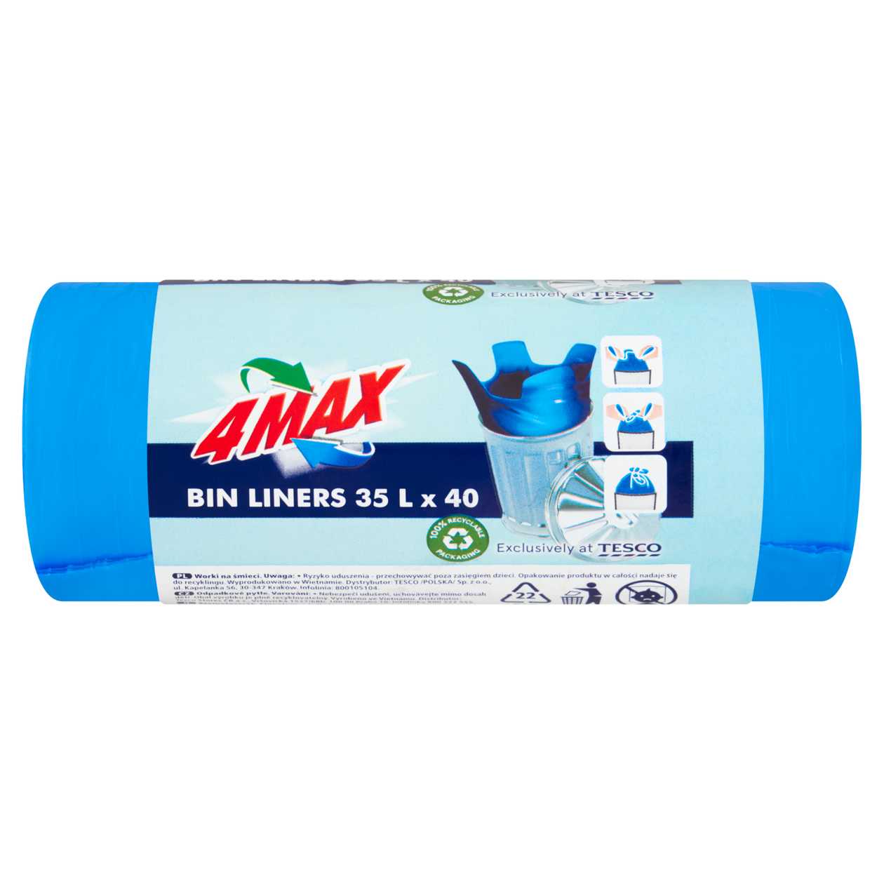 4MAX Odpadkové pytle 35 l 40 ks