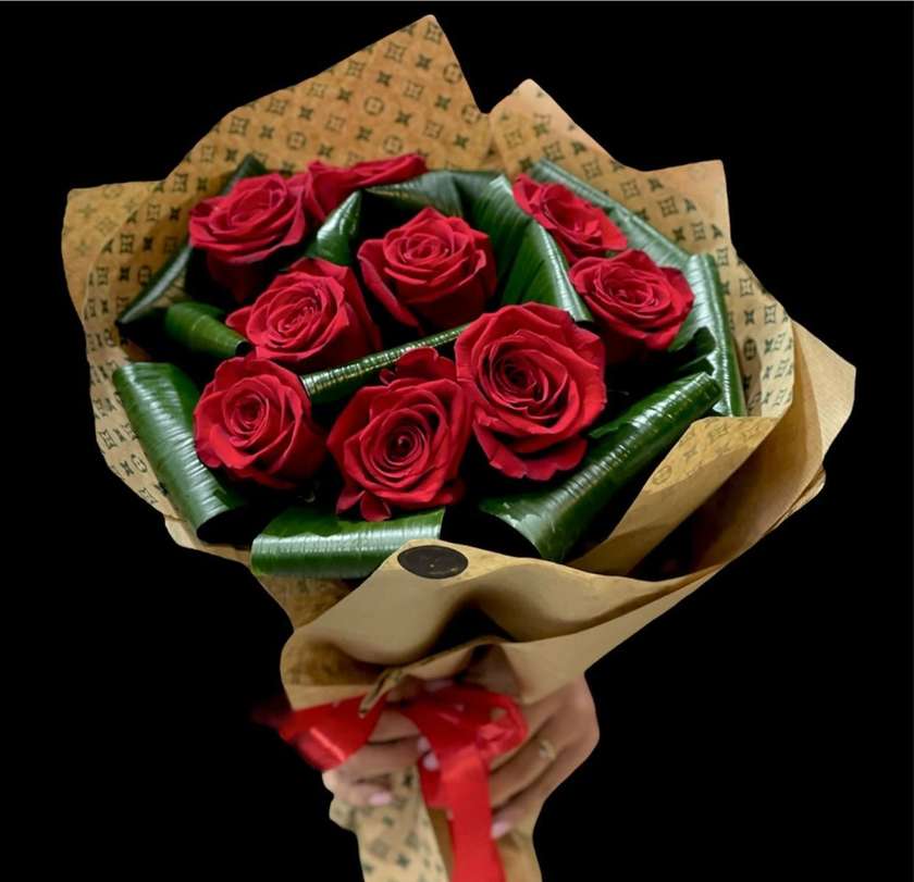 Hot Red + Heart Keychain