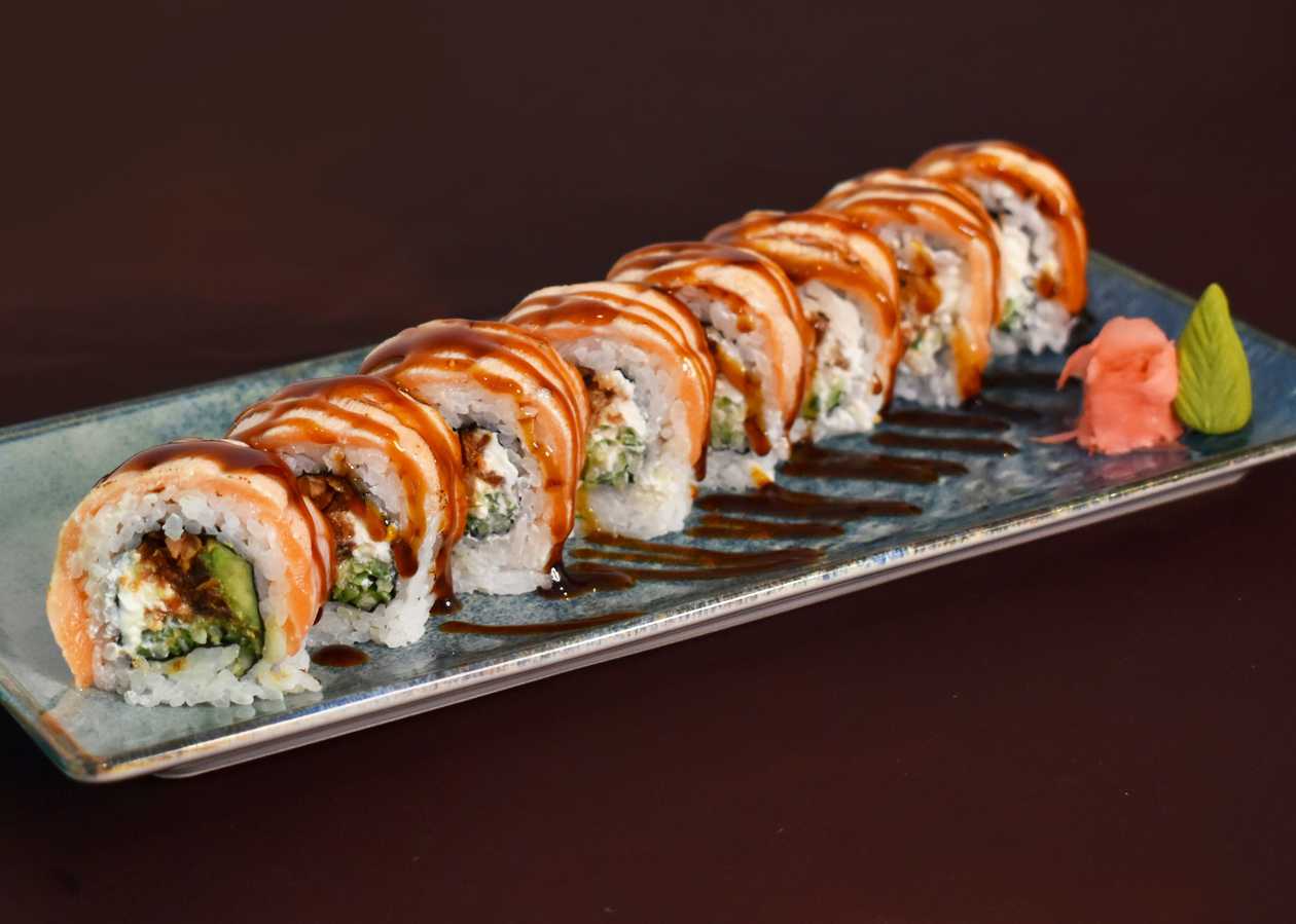 Salmon Teriyaki Philadelphia roll