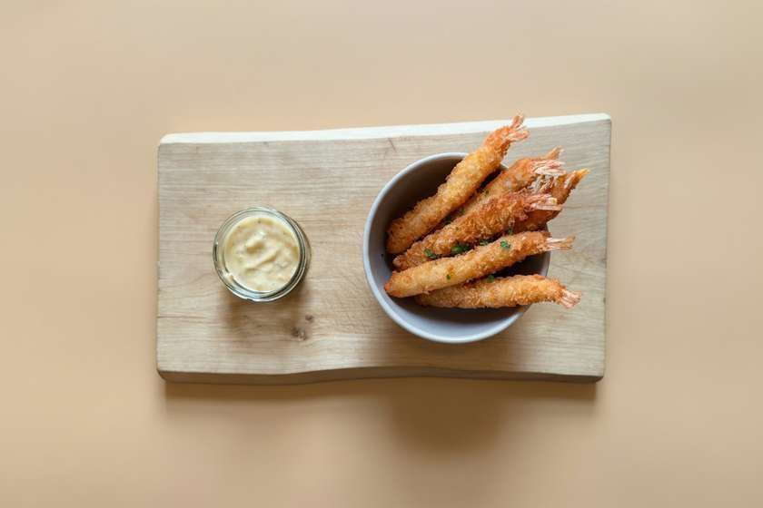 Crispy Tiger Prawns With Tartare Sauce