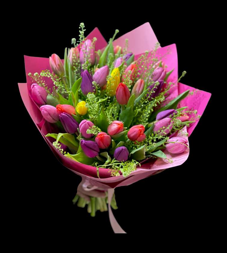 35 Mixed Tulips