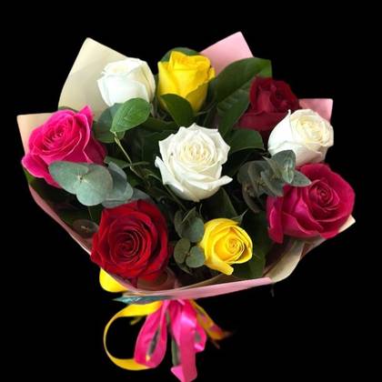 Multicolored Roses Bouquet