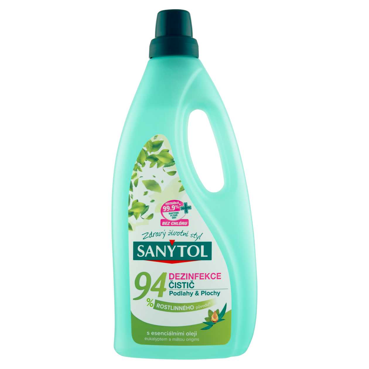 Sanytol Disinfection Floor & Surface Cleaner with Essential Oils Eucalyptus and Mint Origins 1L