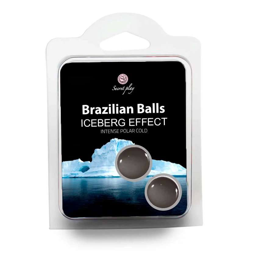2 Bolas Lubrificantes Brazilian Balls - Efeito Frio Polar - Secret Play (2 un)