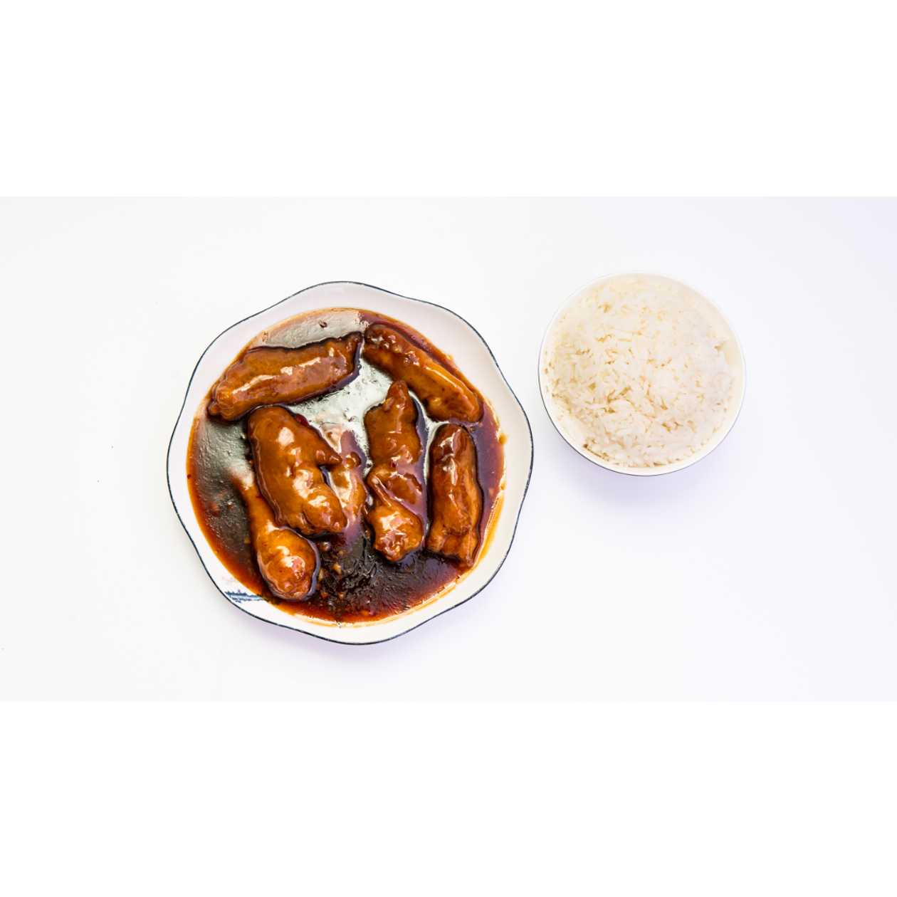 M15. Kuřecí Maso Mnoha Chutí - Pikantně Sladkokyselé, Rýže