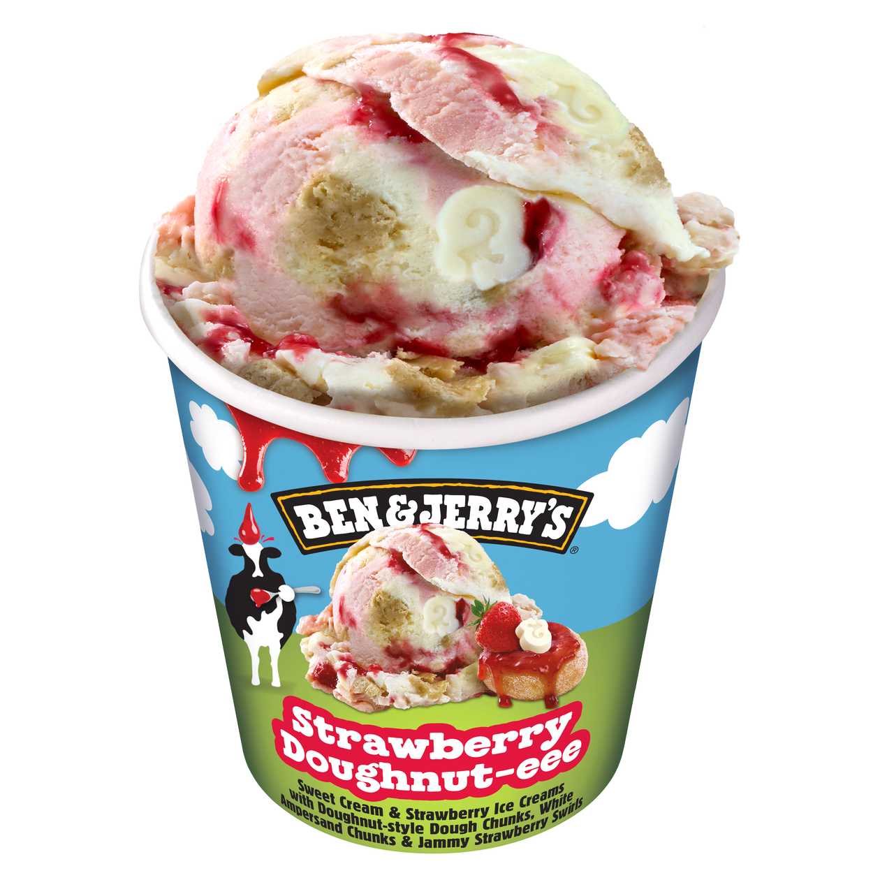 Ben & Jerry's Strawberry Doughnut-eee 465 ml