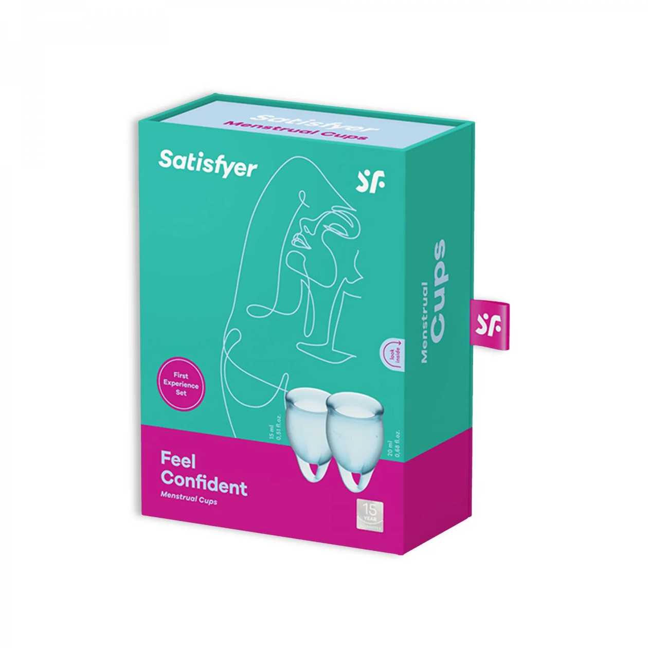 Kit de 2 Copos Menstruais Feel Confident - Satisfyer (2 un)