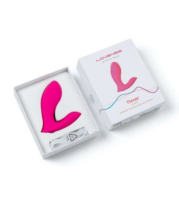 Vibrador Vaginal e Clitóris com Movimento Onda e App - Flexer - Lovense (1 un)