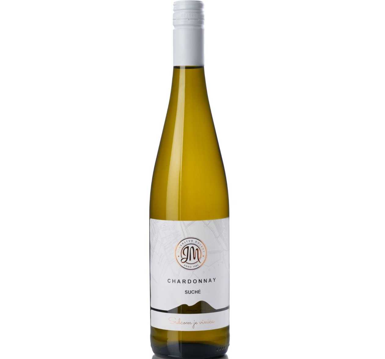 Víno biele-Chardonnay 0,75 l Suché