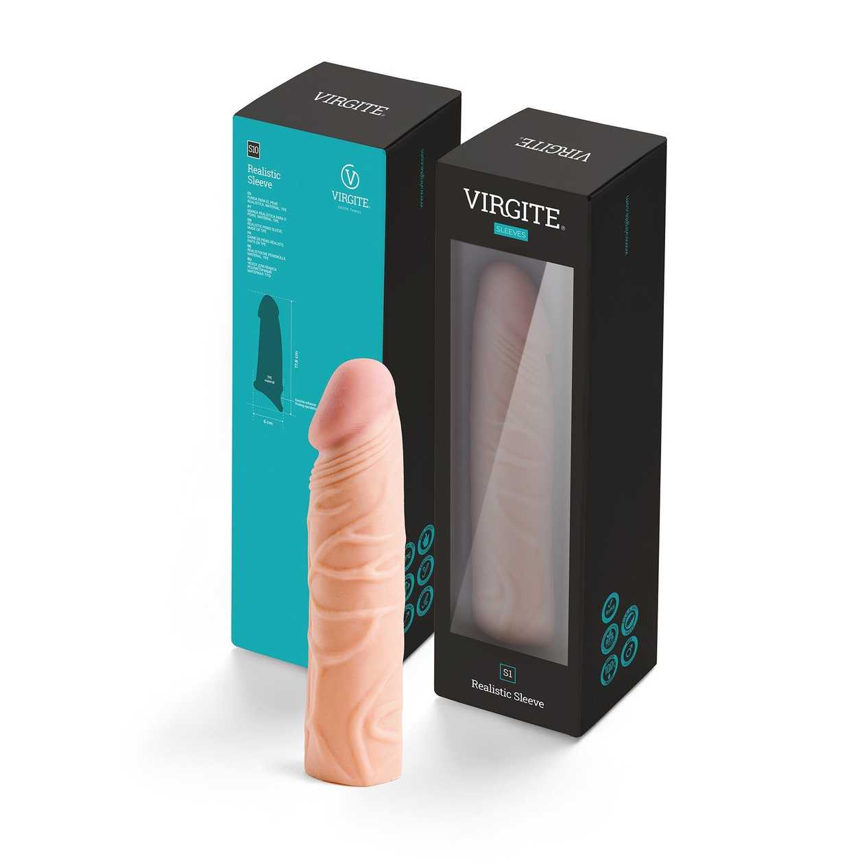 Manga Peniana Realística - S1 - Virgite (16.9 cm)