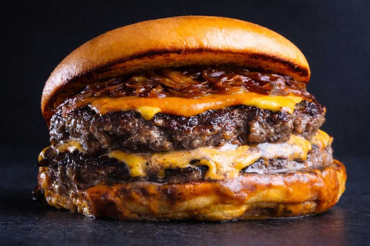 Double Dijon Smash Burger