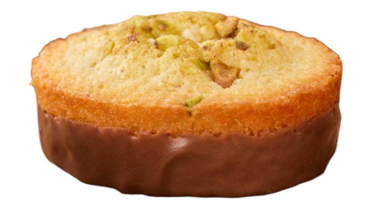 Financier with Pistachios and Milk Chocolate
