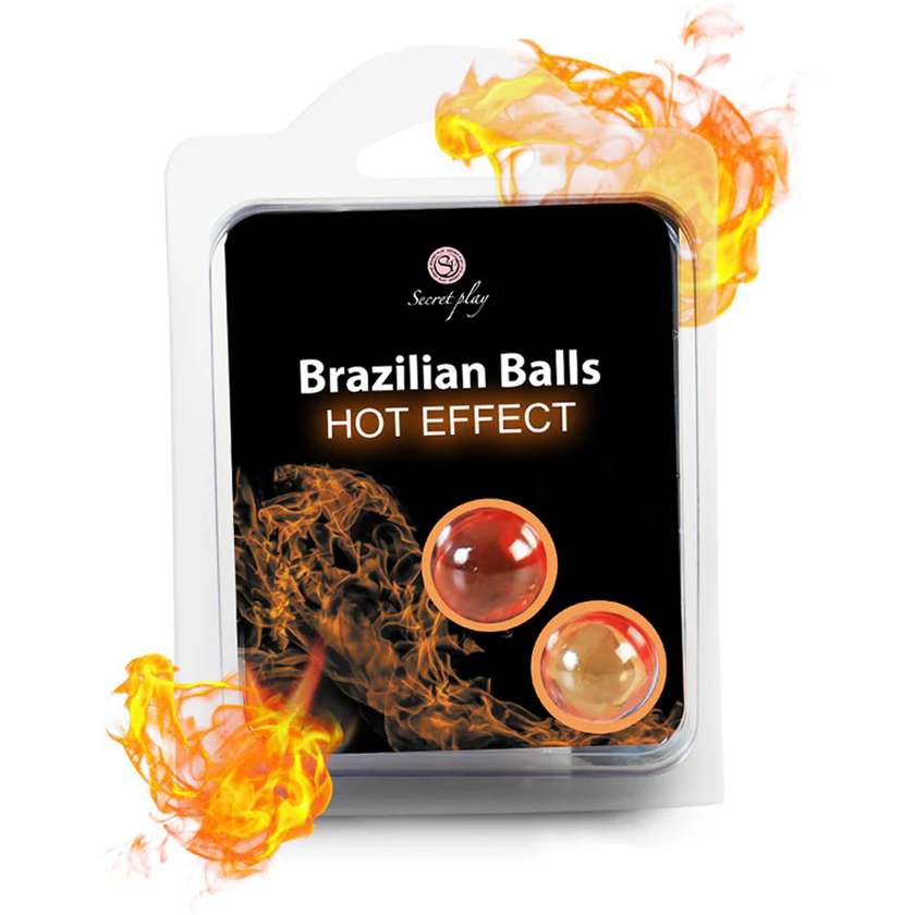 2 Bolas Lubrificantes Brazilian Balls - Efeito Quente - Secret Play (2 un)